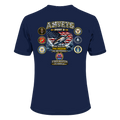 AMVETS Post 2 Performance Veteran Shirt | Navy Blue | Edgewater, FL