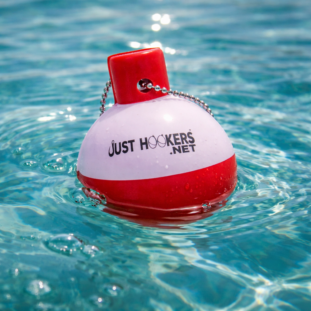 Just Hookers™ Floating Bobber Key Chain – 3" Fishing Float Keychain