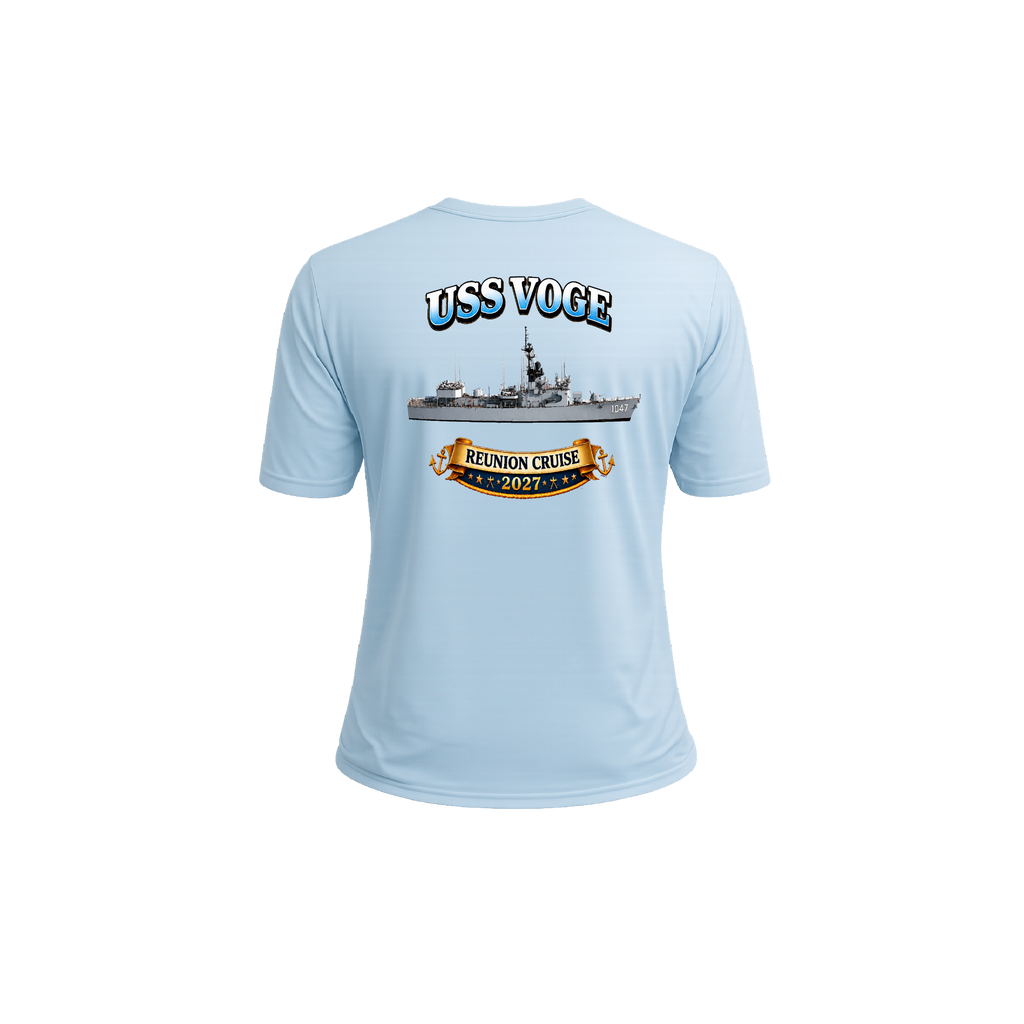 USS VOGE Reunion Cruise 2027 Performance Shirt