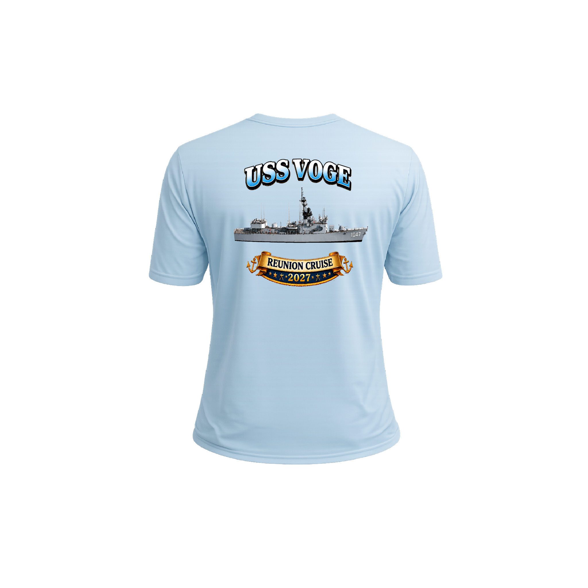 USS VOGE Reunion Cruise 2027 Performance Shirt