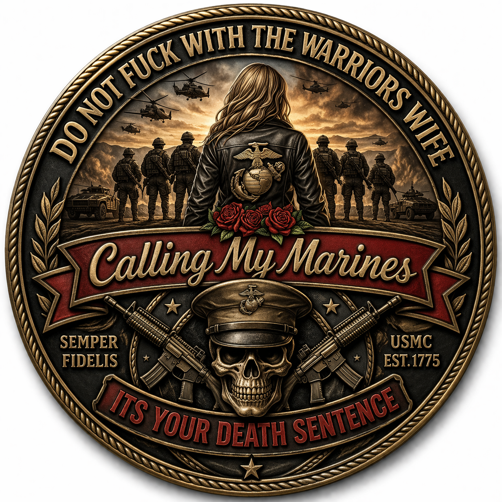 Marine Wives Challenge Coins Just Hookers
